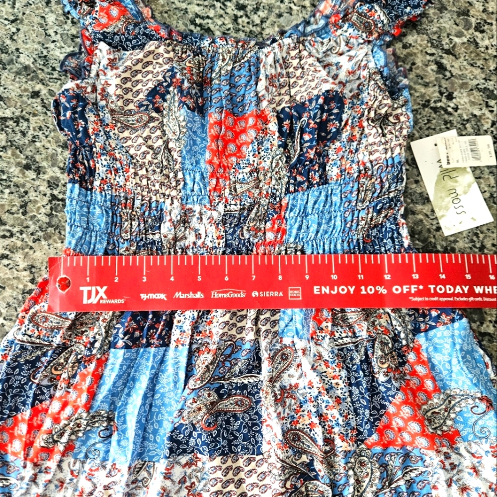 Wild Moss Patchwork Dress, XL - Picture 10 of 12